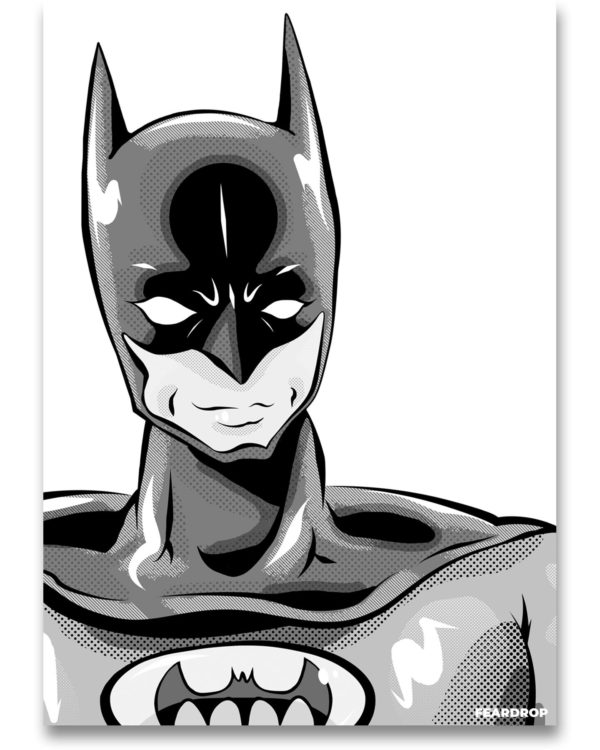 Batman b/w Poster