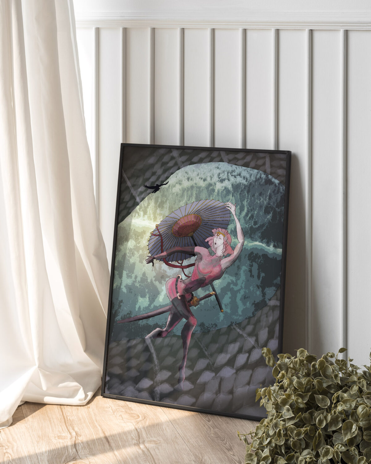 poster of an underwater warrior